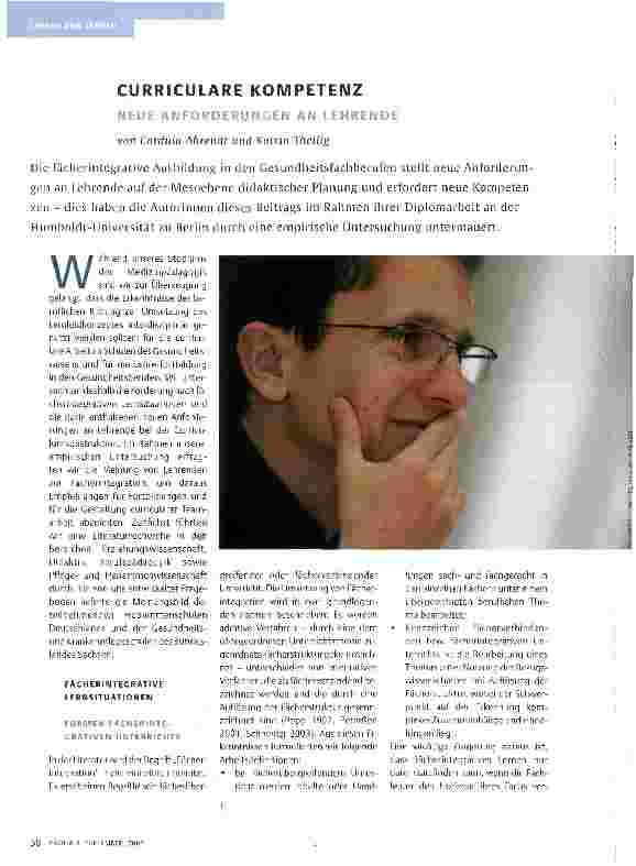 Vorschauseite 1: CURRICULARE KOMPETENZ