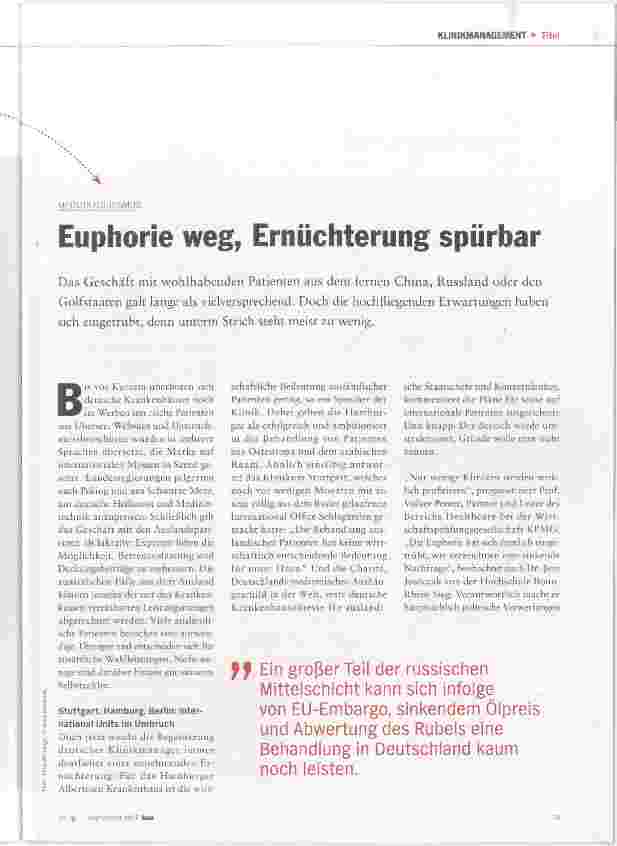 Vorschauseite 2: Euphorie weg, Ernüchterung spürbar