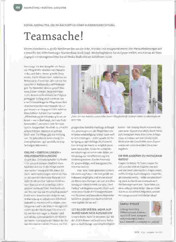 Vorschauseite 1: Teamsache!