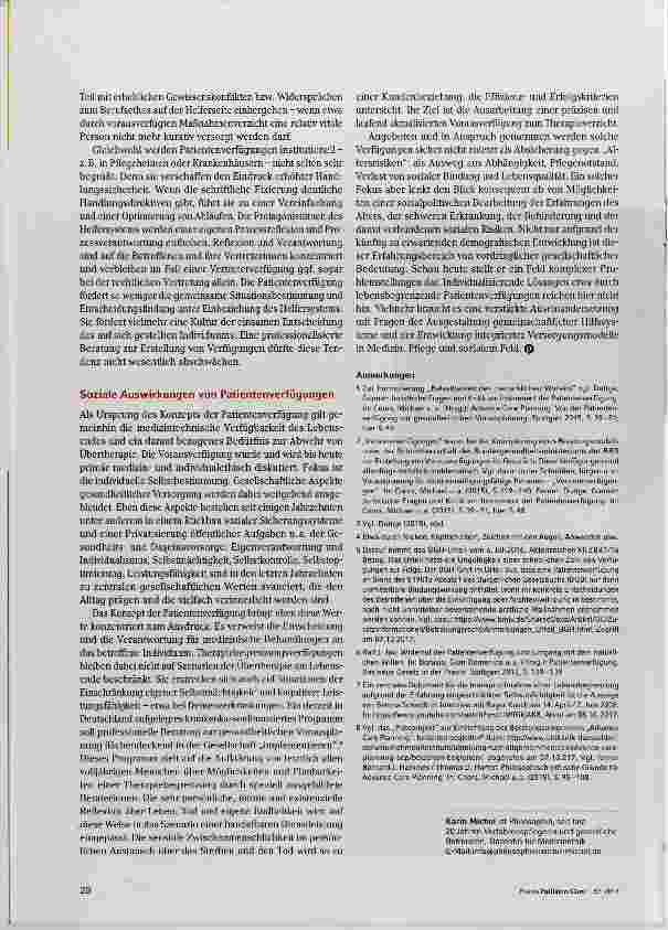 Vorschauseite 3: Vorsorgediagnose