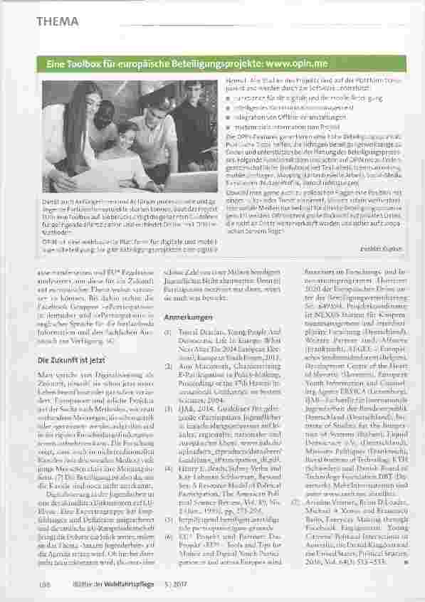 Vorschauseite 3: Partizipation erwünscht Die digitale Jugendbeteiligung ist ausbaufähig