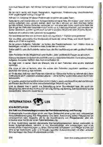 Vorschauseite 1: Die Rolle von Krankenpflegepersonen bei Richtlinienerstellung und Planung