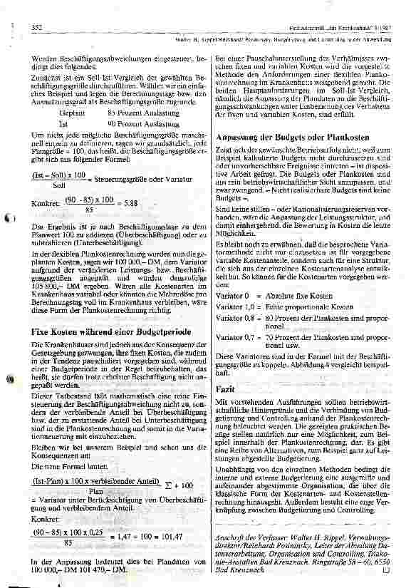 Vorschauseite 6: Budgetierung und Controlling in der Anwendung