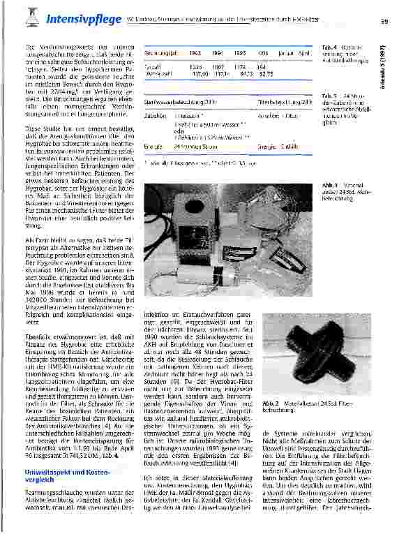 Vorschauseite 6: Atemgasklimatisierung auf der Intensivstation durch HME-Filter