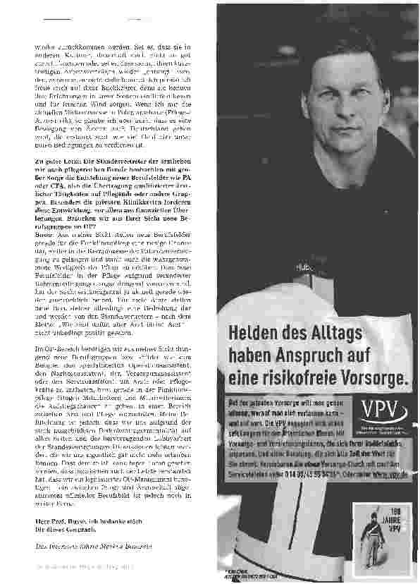 Vorschauseite 4: Neue Berufsgruppen im OP, um Arzte und Pflegende zu entlasten!