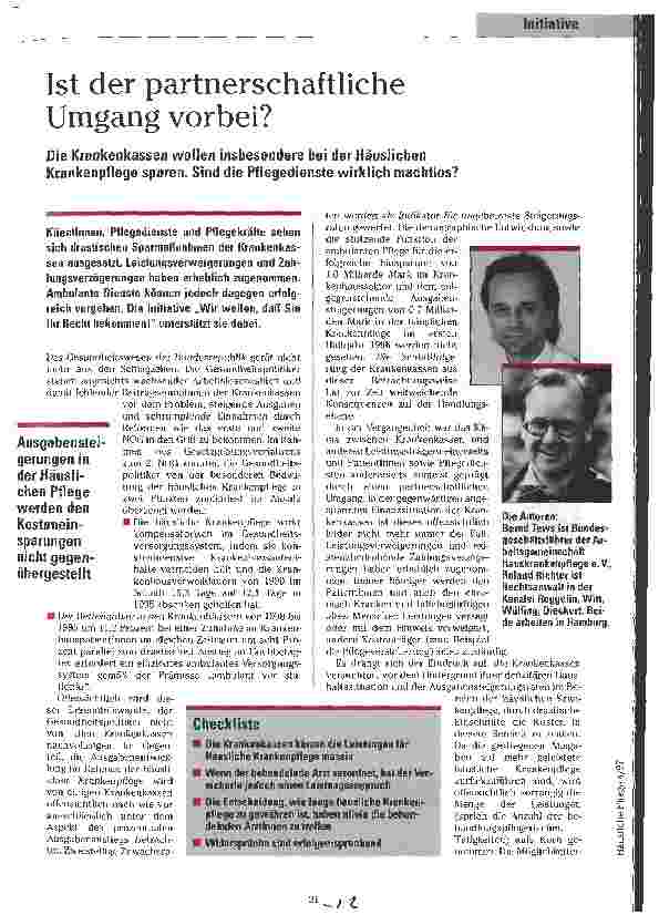 Vorschauseite 1: Ist der partnerschaftliche Umgang vorbei?