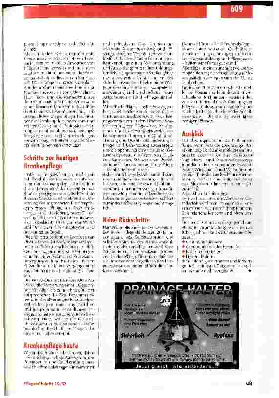 Vorschauseite 3: Der Weg war oft steinig Krankenpflege im Wandel der Zeiten