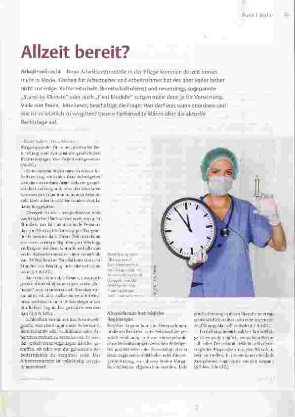 Vorschauseite 1: Allzeit bereit?