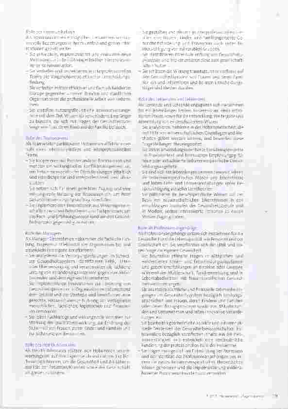 Vorschauseite 3: So sieht das Kompetenzprofil einer Hebamme MSc aus