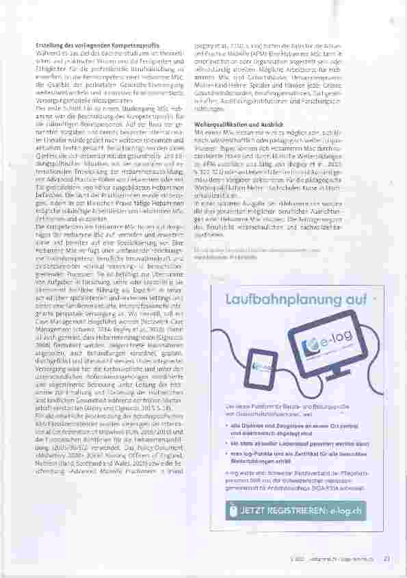 Vorschauseite 5: So sieht das Kompetenzprofil einer Hebamme MSc aus