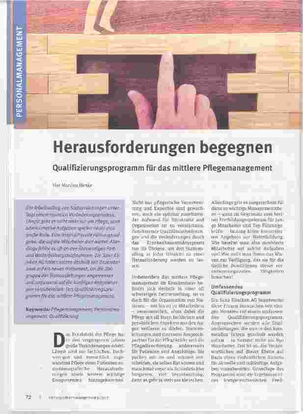 Vorschauseite 1: Herausforderungen begegnen