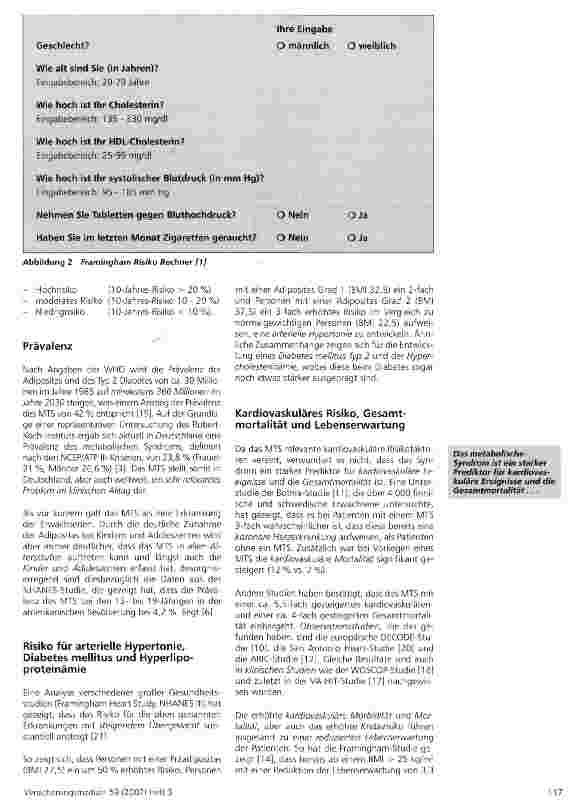Vorschauseite 3: Das metabolische Syndrom