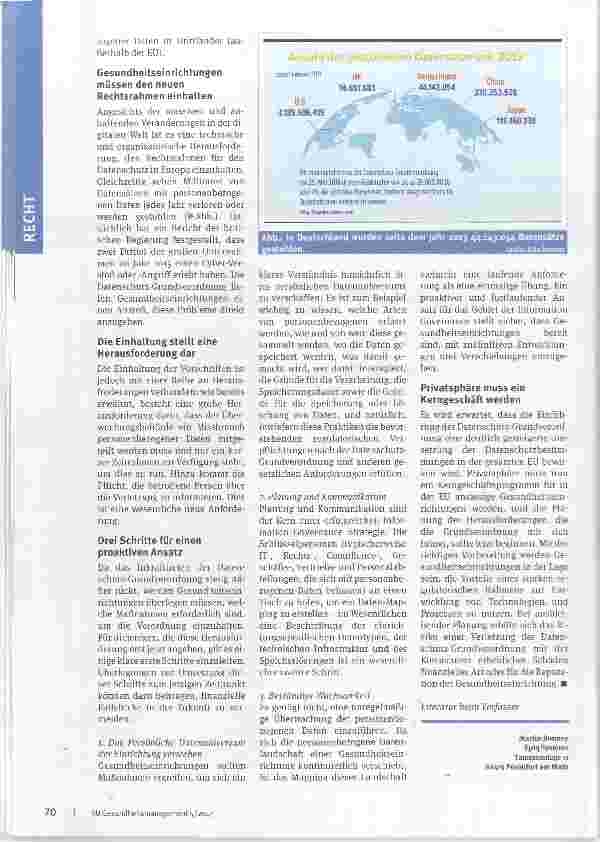 Vorschauseite 2: Bereit für die Datenschutz Grundverordnung?
