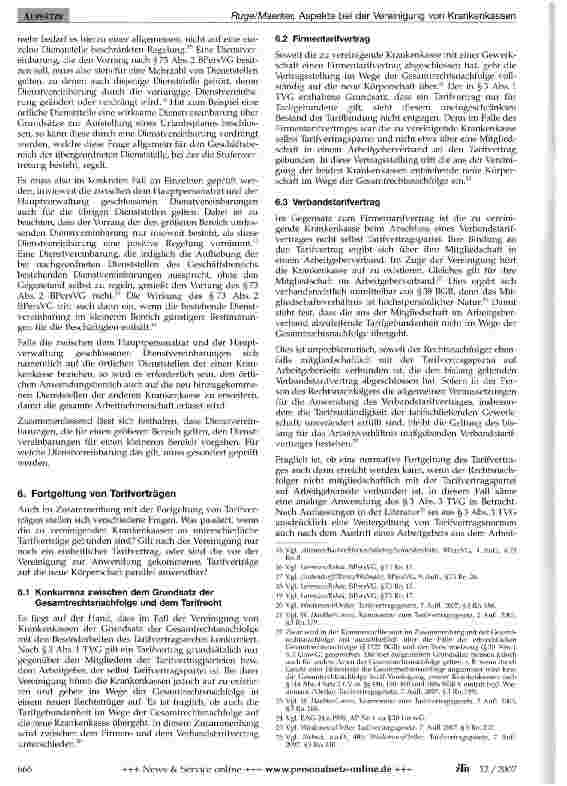 Vorschauseite 4: Arbeitsund personalvertretungsrechtliche Aspekte bei der Vereinigung von Krankenkassen