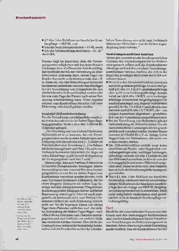 Vorschauseite 6: Verordnungsrecht im Entlassmanagement: Normative Grenzen