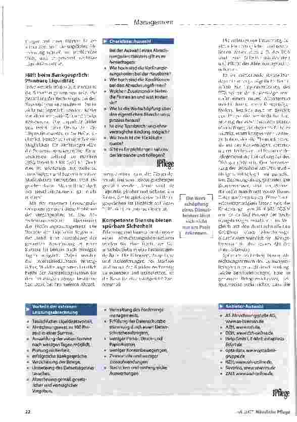 Vorschauseite 2: Wenn der Partner mit der Kasse abrechnet