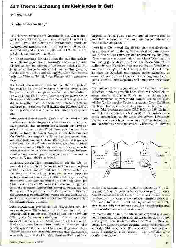 Vorschauseite 1: Zum Thema: Sicherung des Kleinkindes im Bett