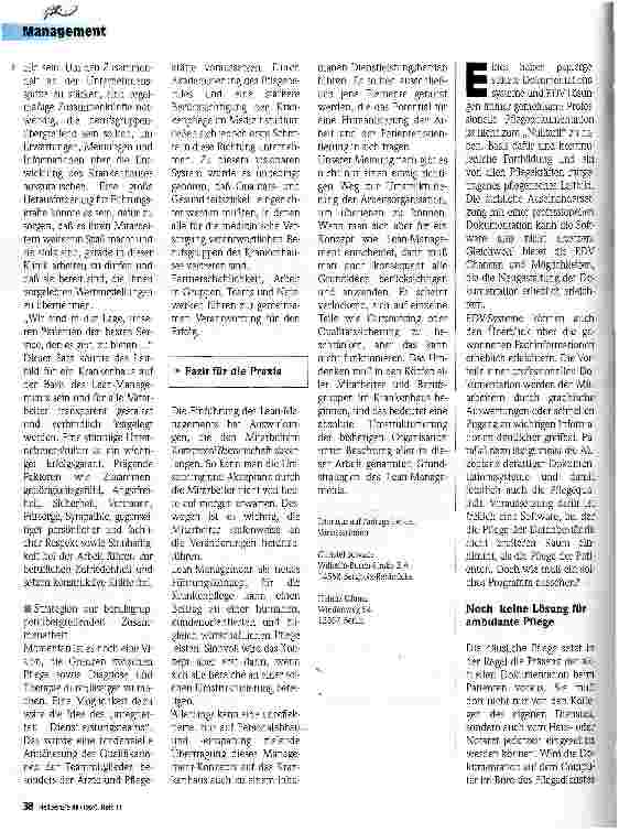Vorschauseite 1: Pflegeberichte per Mausklick?
