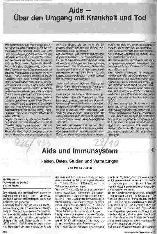 Vorschauseite 1: Aids und Immunsystem Fakten Daten Studien und Vermutungen