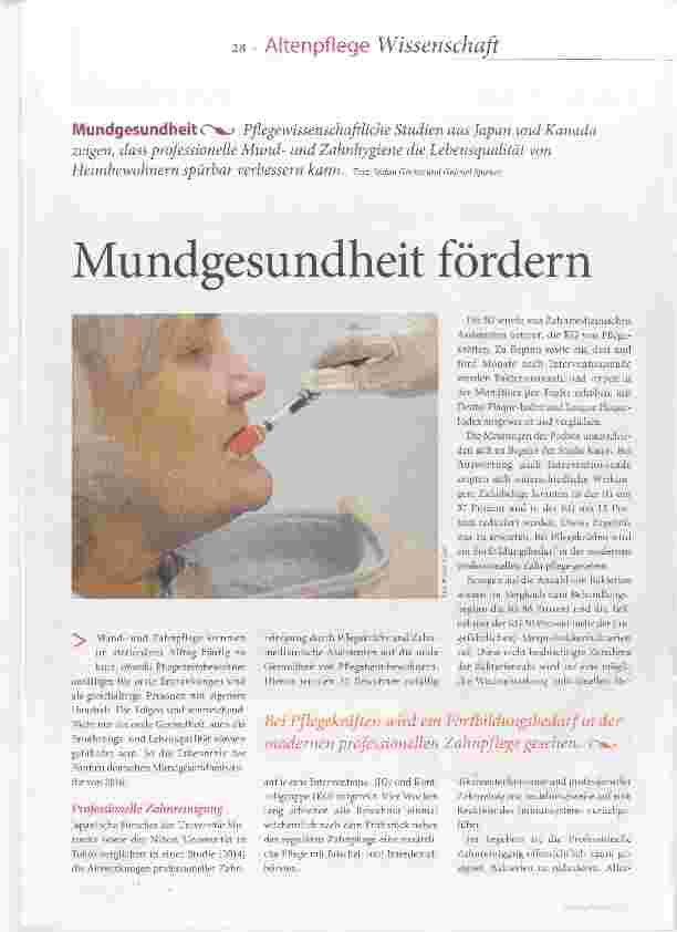 Vorschauseite 1: Mundgesundheit fördern
