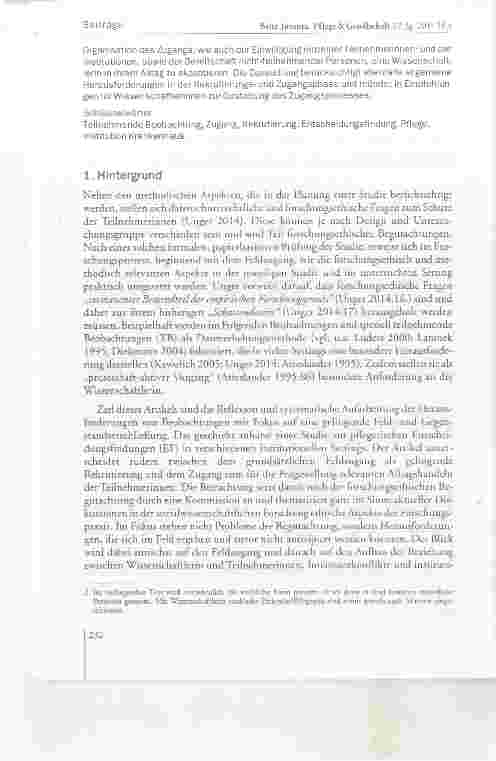 Vorschauseite 2: Die Methode der Beobachtungen als forschungsethische Herausforderung