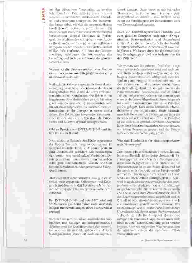 Vorschauseite 2: Interprofessionelle Zusammenarbeit