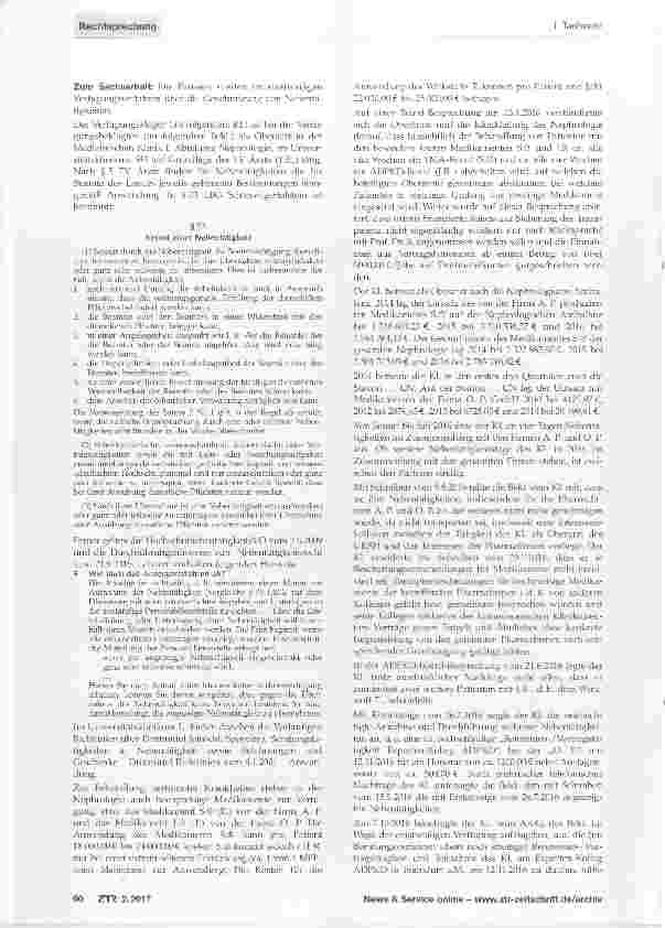 Vorschauseite 2: Nebentätigkeit von Krankenhausärzten