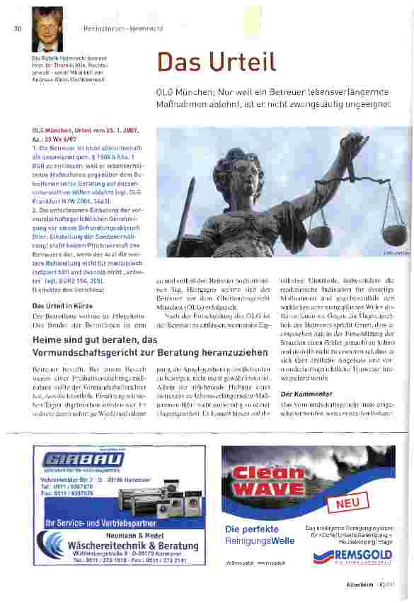 Vorschauseite 1: Das Urteil