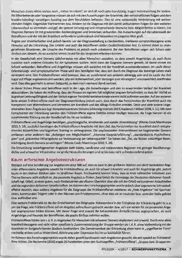Vorschauseite 2: FRÜHBETROFFENE MENSCHEN ZWISCHEN SCHUTZBEDÜRFNIS UND EIGENVERANTWORTUNG