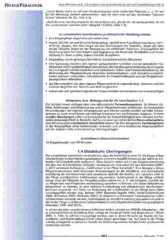 Vorschauseite 4: Schulinterne Curriculumentwicklung nach dem Lernfeldkonzept