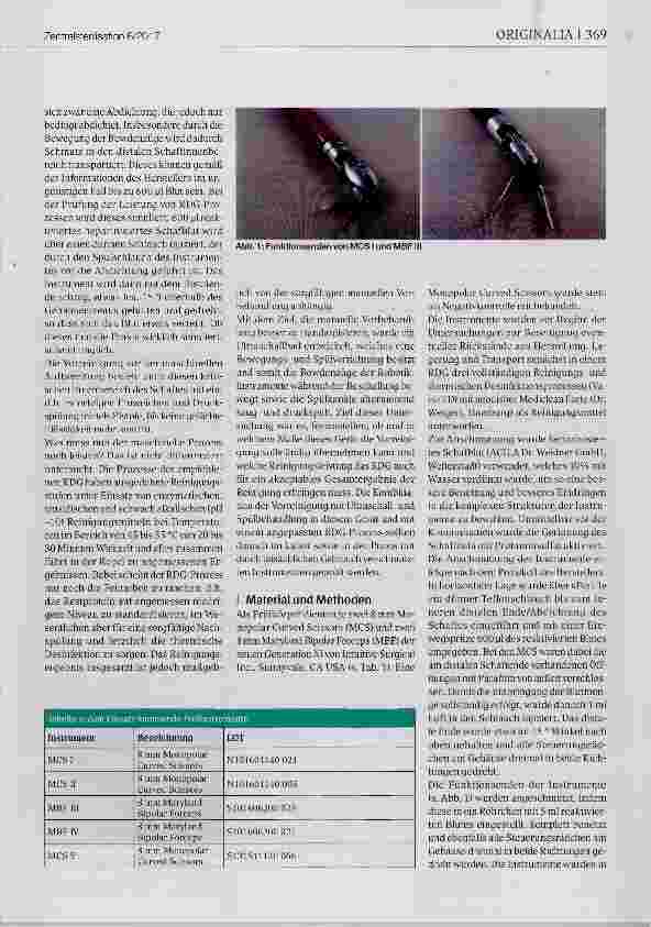 Vorschauseite 2: Standardisierung der Vorreinigung und maschinelle Aufbereitung von Instrumenten der Robotik
