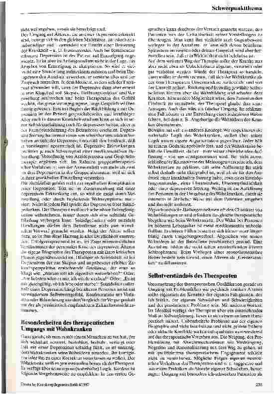 Vorschauseite 3: Pflege bei psychischer Störung im Alter Hinweise für die hilfebedürftigen Helfer