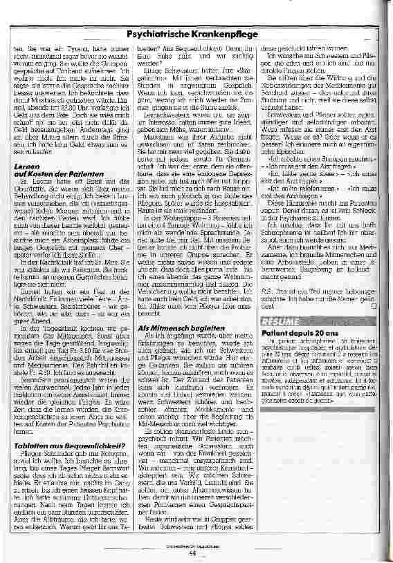 Vorschauseite 3: Ich möchte, daß ihr mit uns hofft Seit 20 Jahren Patient