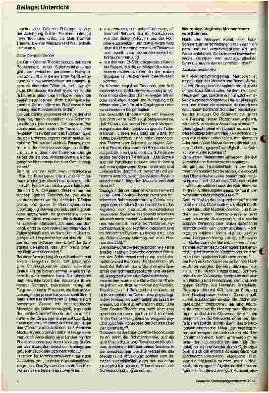 Vorschauseite 3: Schmerz - ein Körper-Seele-Phänomen