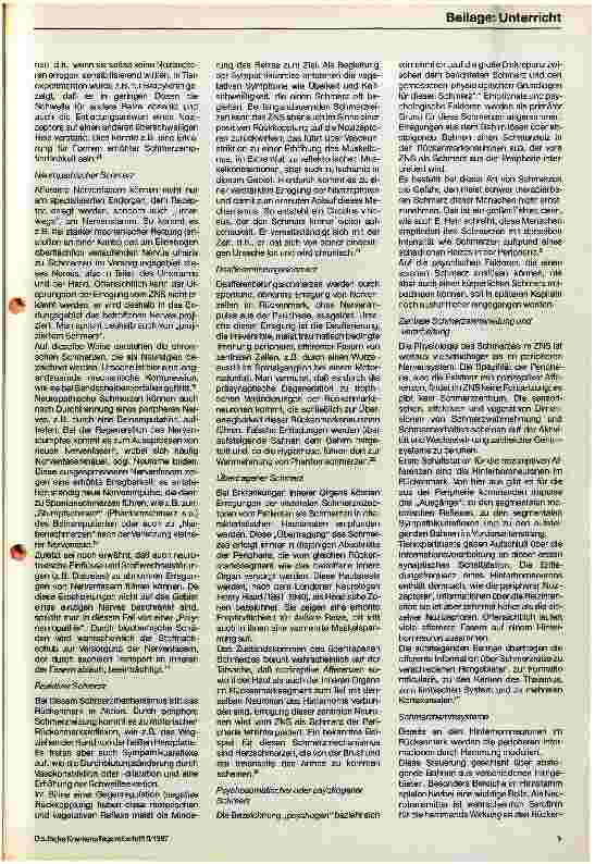 Vorschauseite 4: Schmerz - ein Körper-Seele-Phänomen