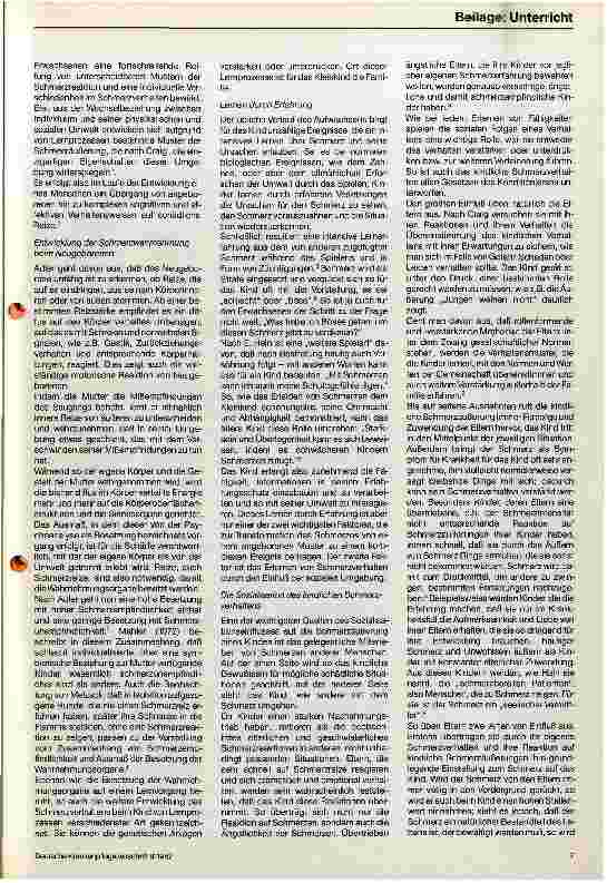 Vorschauseite 6: Schmerz - ein Körper-Seele-Phänomen