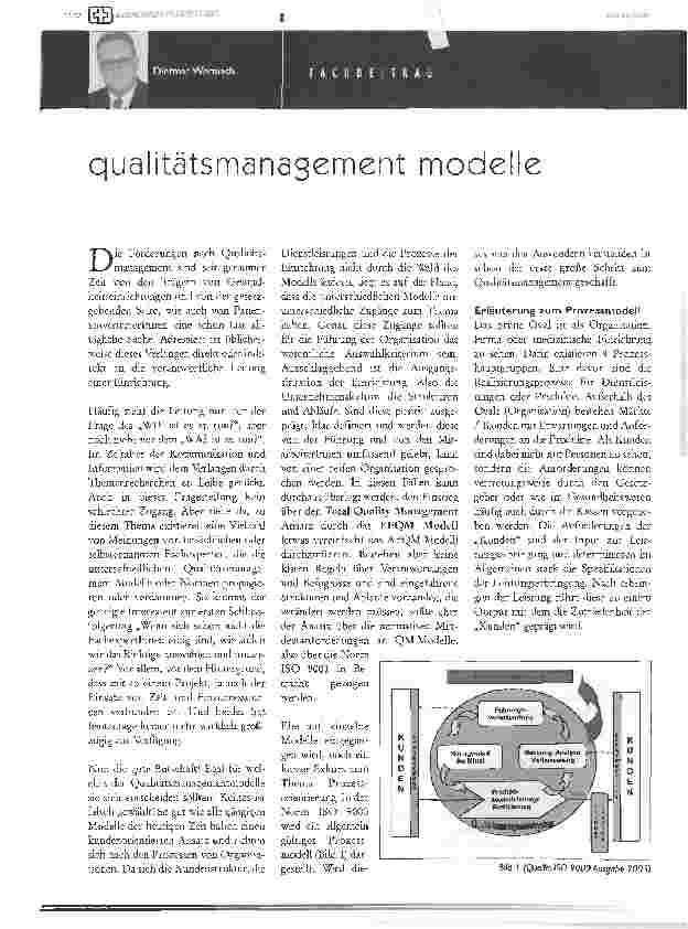 Vorschauseite 1: Qualitätsmanagement Modelle