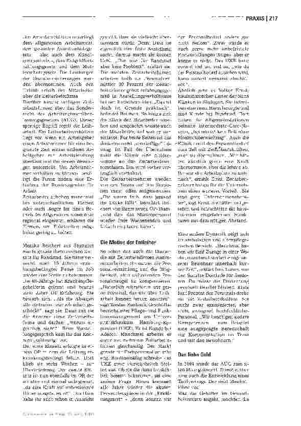 Vorschauseite 2: Pflegeeinsatz auf Abruf