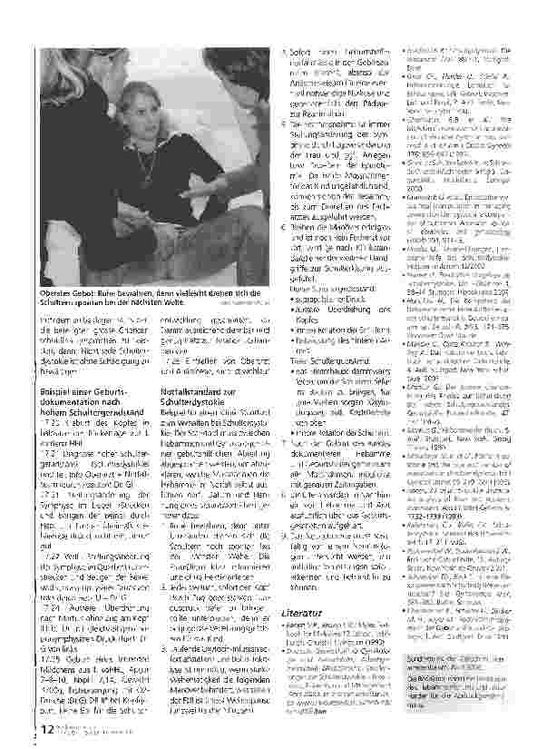 Vorschauseite 3: Vorgehen bei Schulterdystokie