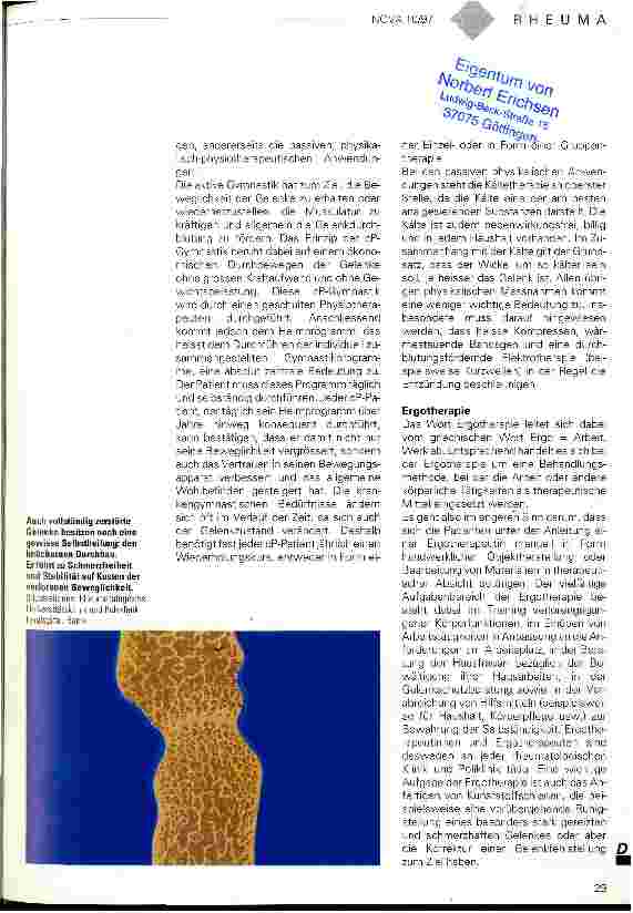 Vorschauseite 6: Ein Leben mit dem Schmerz Die chronische Polyathritis