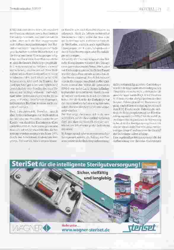 Vorschauseite 2: Schwierig aufzubereitende Medizinprodukte im Fokus 12. Ulmer Symposium Krankenhausinfektionen, 15. bis 17. März 2017, Ulm