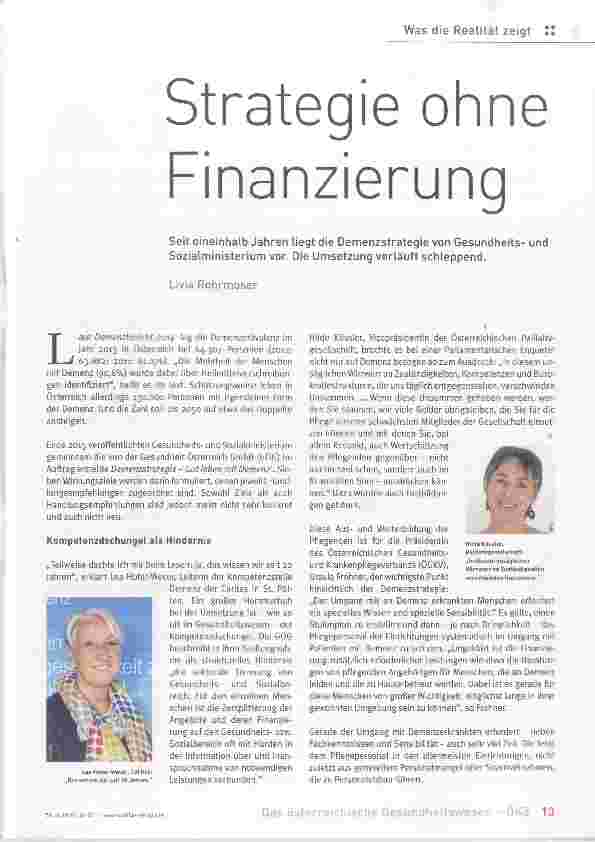 Vorschauseite 1: Strategie ohne Finanzierung