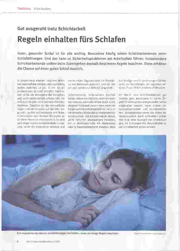 Vorschauseite 1: Regeln einhalten fürs Schlafen