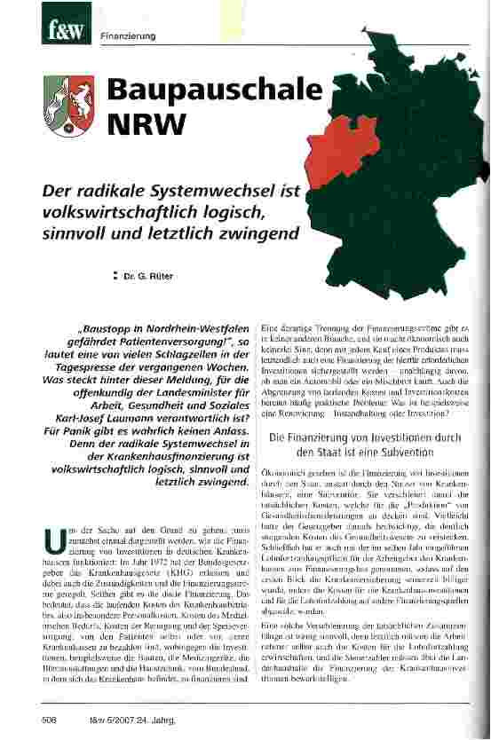 Vorschauseite 1: Baupauschale NRW