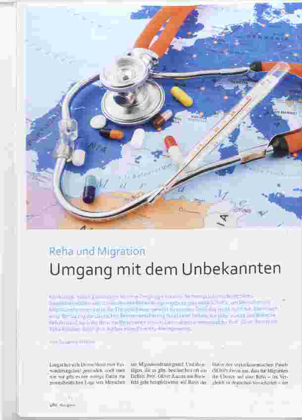 Vorschauseite 1: Reha und Migration Umgang mit dem Unbekannten
