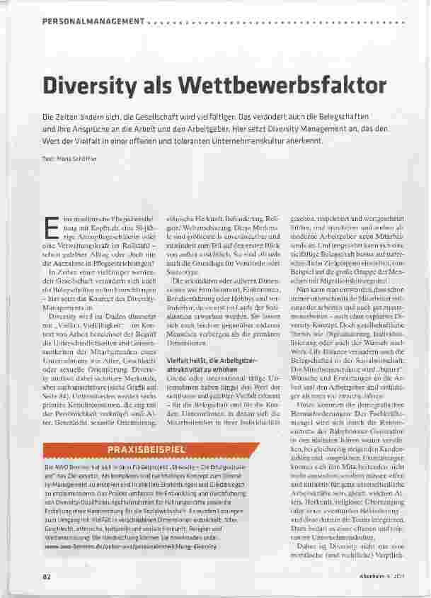 Vorschauseite 1: Diversity als Wettbewerbsfaktor