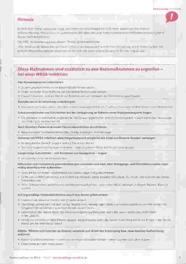Vorschauseite 3: Schreckgespenst MRSA