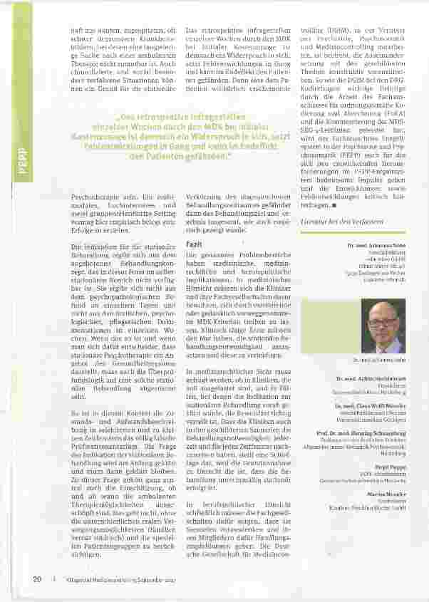 Vorschauseite 3: Fehlbelegungsprüfungen im PEPP-Zeitalter