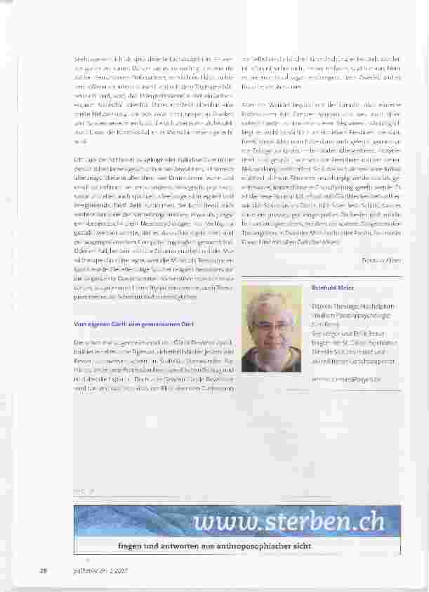 Vorschauseite 4: «Mein Herz ist leicht wie eine Wolke» Palliative Care für Menschen mit geistiger oder Mehrfachbehinderung