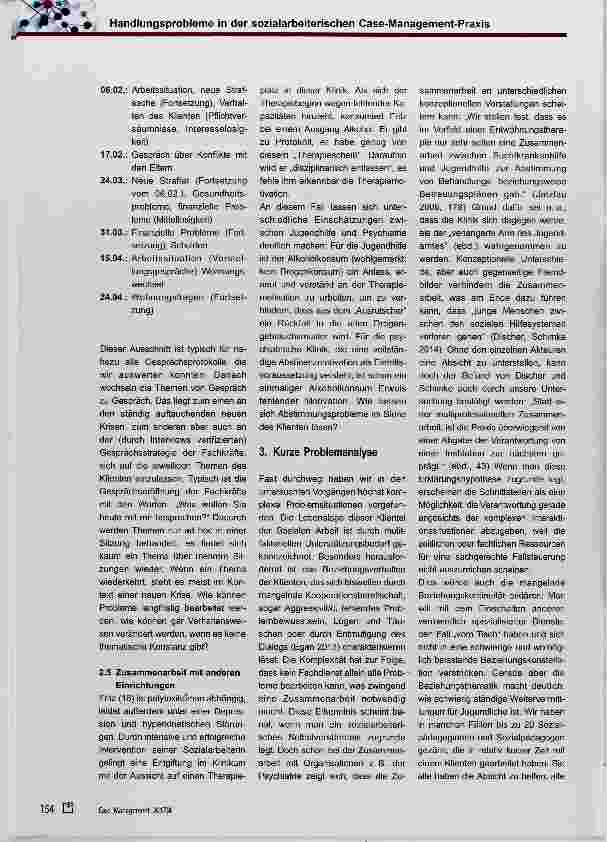 Vorschauseite 3: Handlungsprobleme in der sozialarbeiterischen Case-Management-Praxis